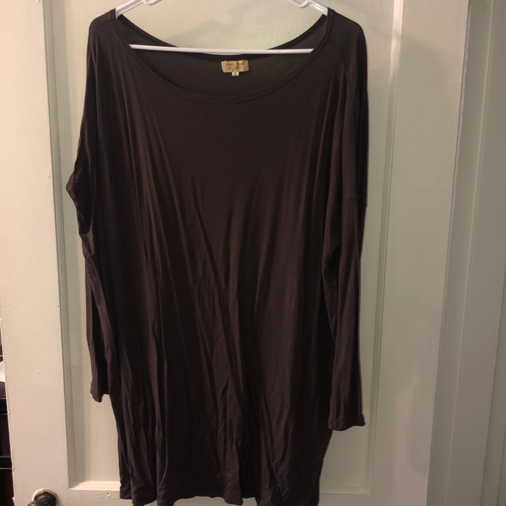 Brown Piko Tunic
